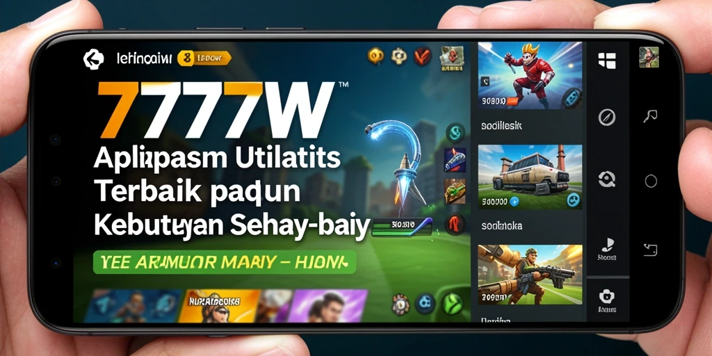 Tangkapan layar 7777W menampilkan antarmuka aplikasi yang intuitif dan fungsional.
