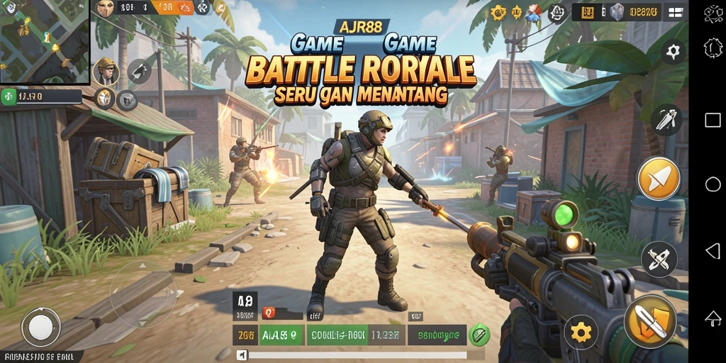 Tampilan menarik dari gameplay Battle Royale AJR88 yang menegangkan.
