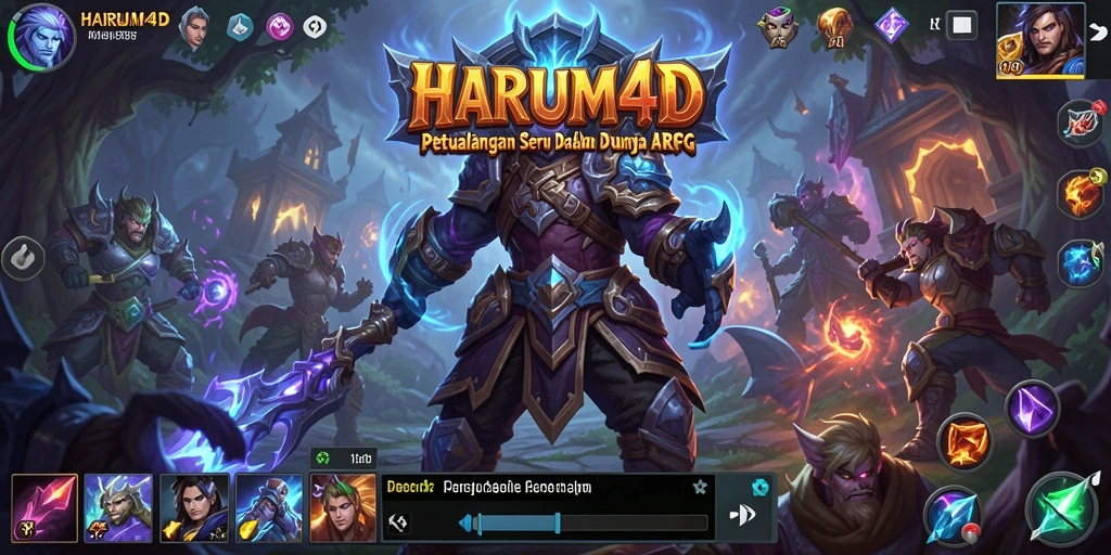 Tampilan screenshot gameplay ARPG yang mendebarkan di HARUM4D.