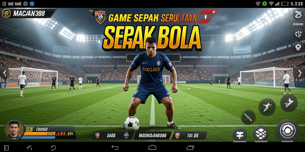 Screenshot gameplay seru dalam pertandingan sepak bola di MACAN388.