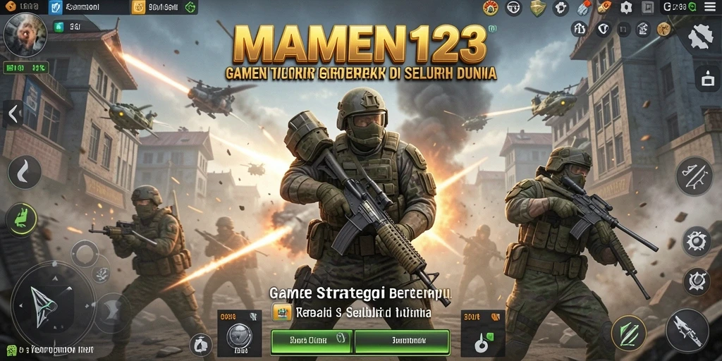 Tampilan gameplay seru dan menegangkan di MAMEN123.
