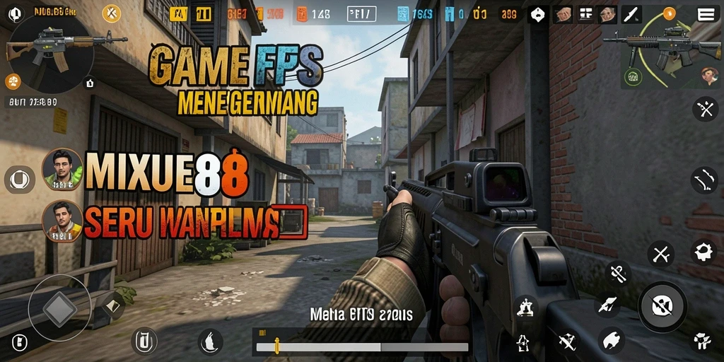 Gameplay MIXUE88 menampilkan aksi FPS yang mendebarkan dan grafis yang memukau.