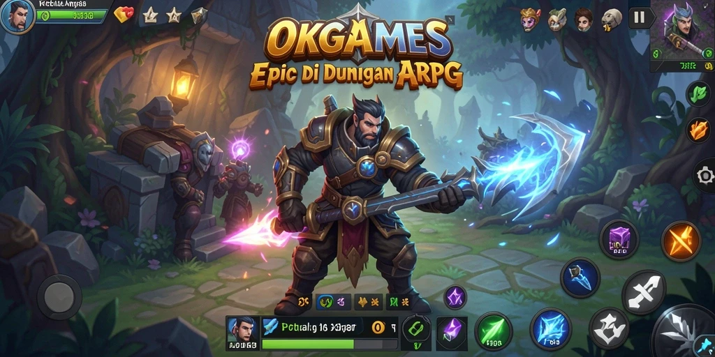 Tampilan utama dari gameplay menampilkan pertempuran mendebarkan dalam dunia ARPG.