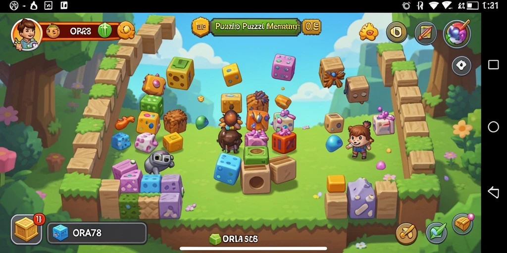 Tampilkan gameplay menantang di ORA78 dengan puzzle yang menarik.