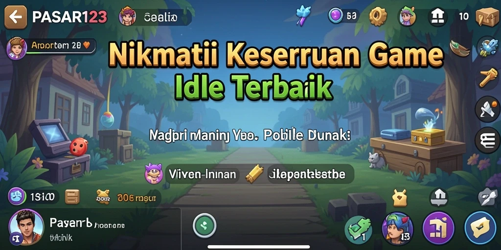 Tampilan gameplay seru di PASAR123 dengan berbagai elemen pasar.