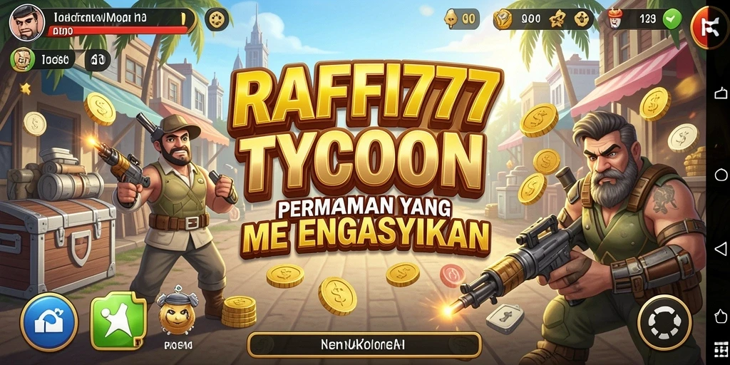 Tampilan gameplay RAFFI777 yang memukau dengan berbagai elemen Tycoon.