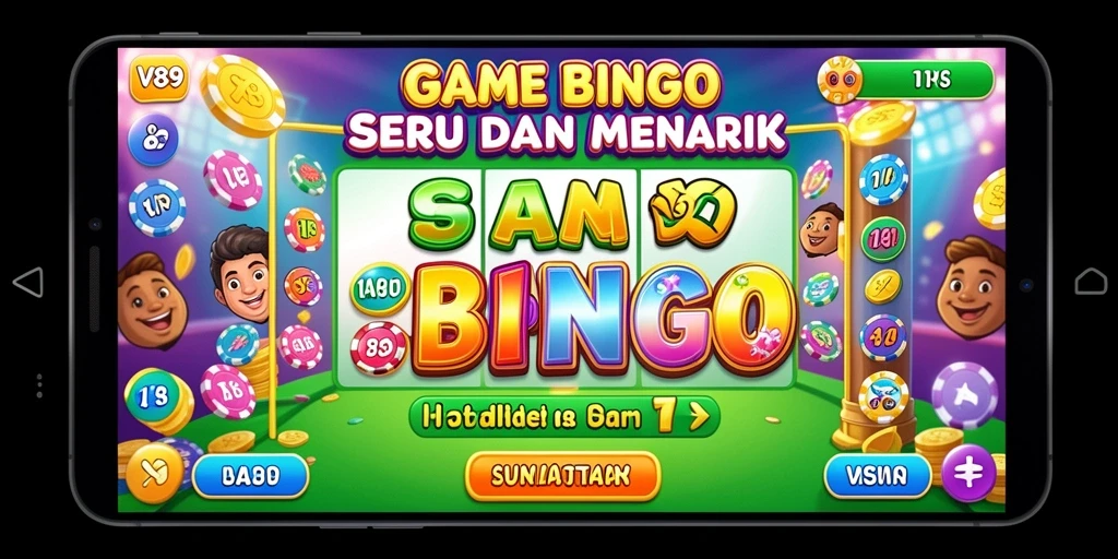 Tampilan gameplay V89 yang menarik dalam permainan Bingo.