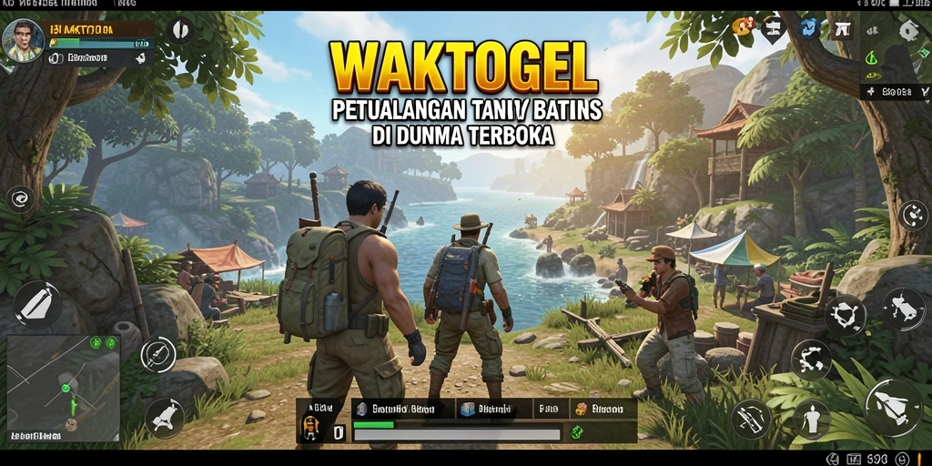 Tangkapan layar dari gameplay <strong>WAKTOGEL</strong> menampilkan eksplorasi dunia yang menarik.